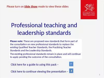 Professional teaching and leadership standards