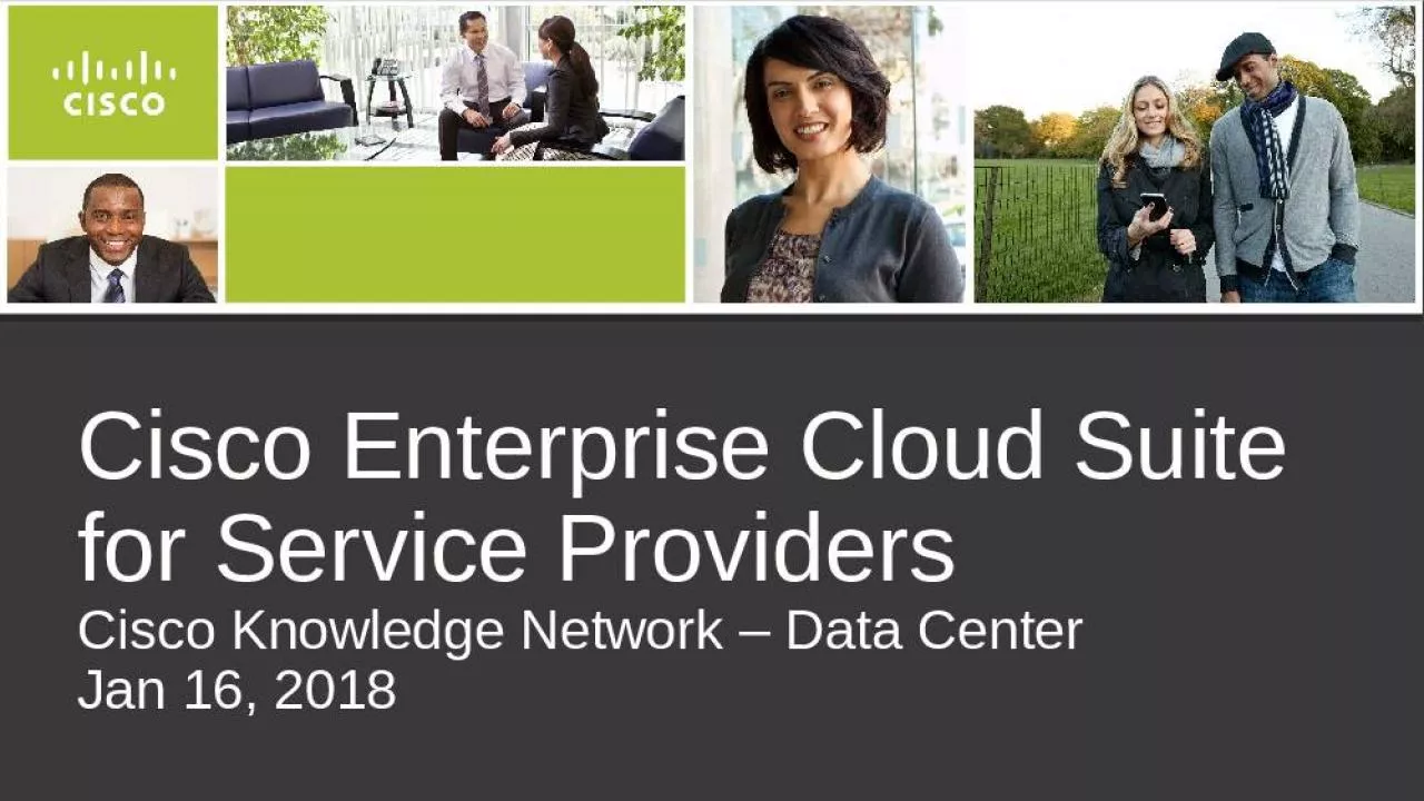 PPT-Cisco Enterprise Cloud Suite for Service Providers Cisco Knowledge Network Data Center