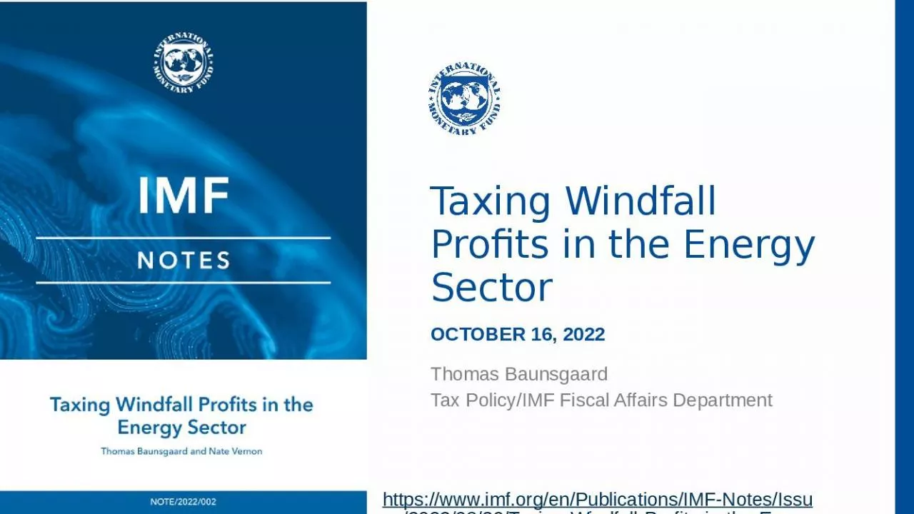 PPT-Taxing Windfall Profits in the Energy Sector