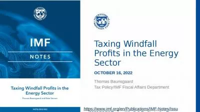 Taxing Windfall Profits in the Energy Sector