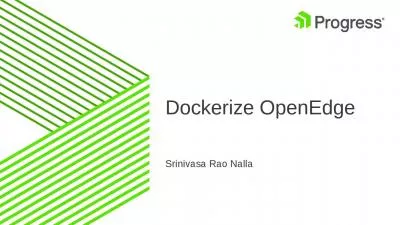 Dockerize OpenEdge