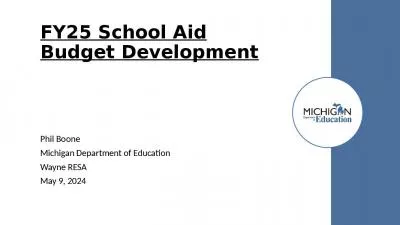 FY25 School Aid Budget Development