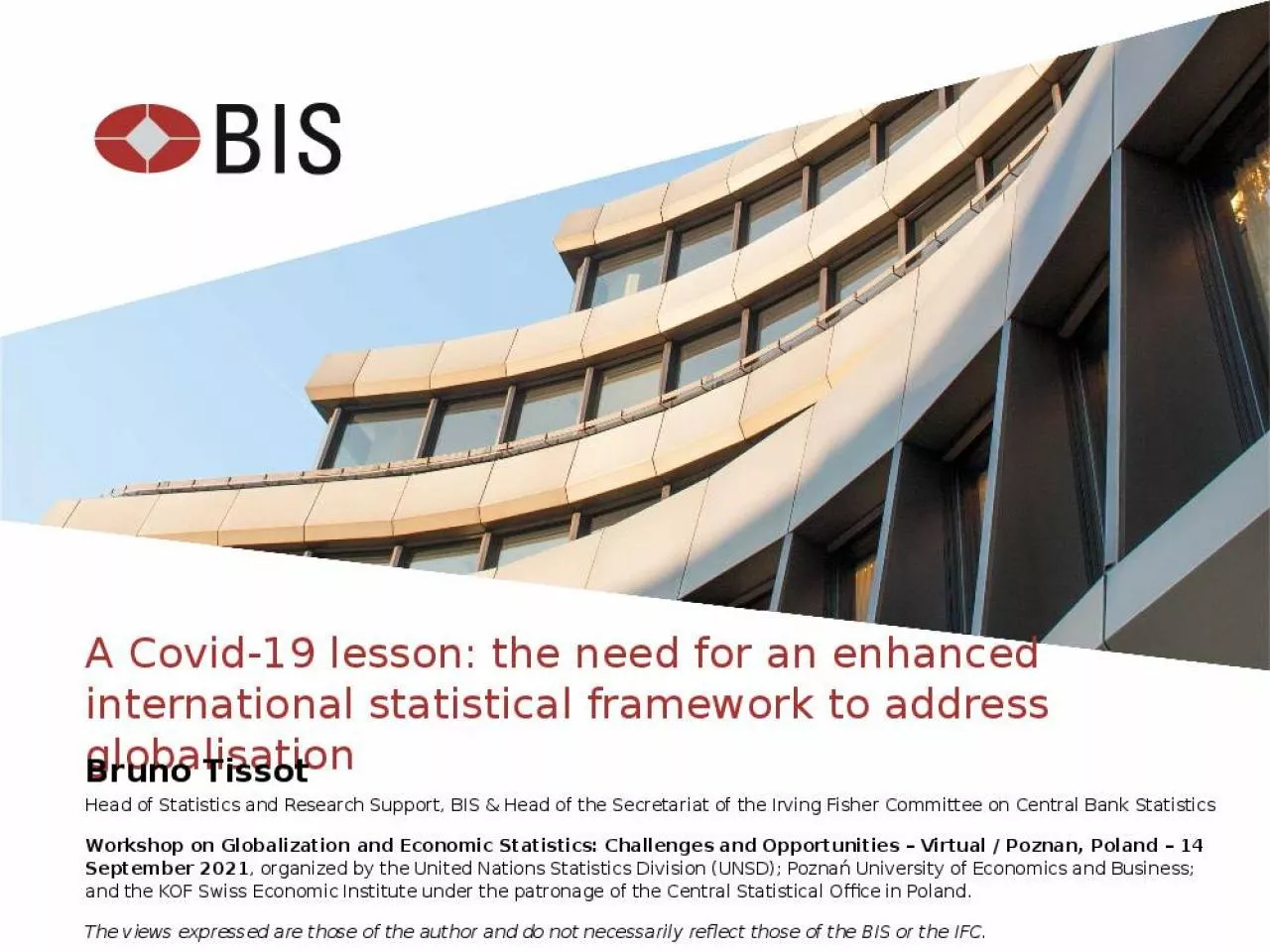 PPT-A Covid-19 lesson: the need for an enhanced international statistical framework to address