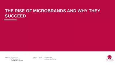 The rise of Microbrands and why they succeed