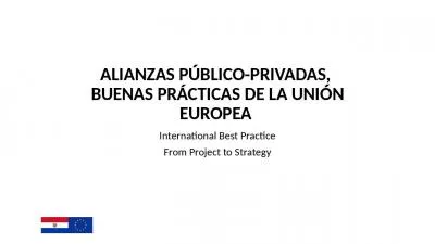 ALIANZAS P BLICO-PRIVADAS,  BUENAS PR CTICAS DE LA UNI N EUROPEA