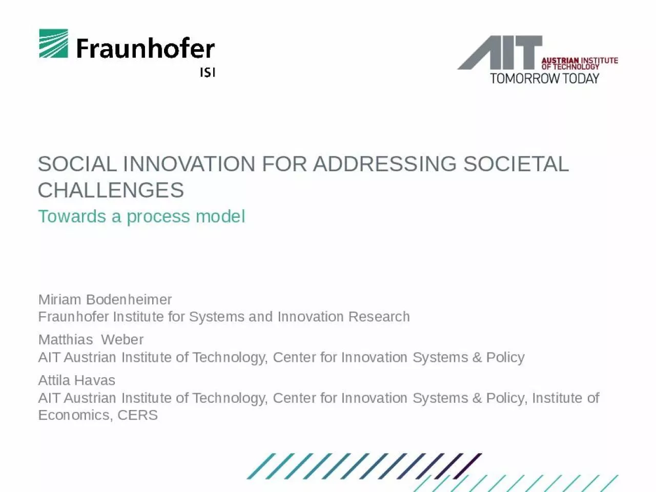 PPT-Social innovation for addressing societal challenges