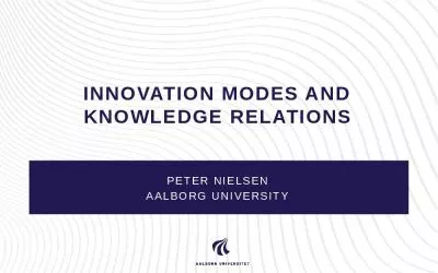 Innovation modes and knowledge relations