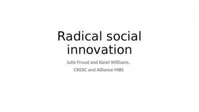 Radical social innovation