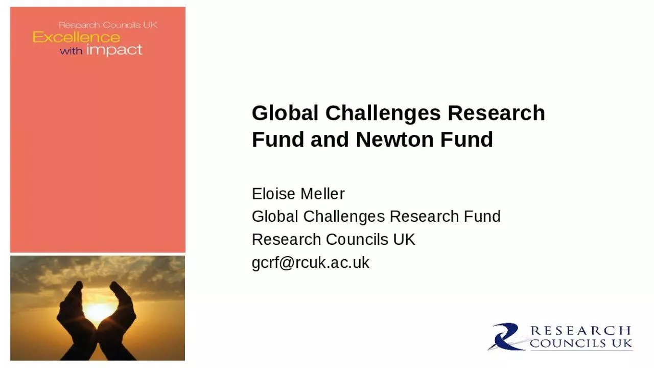 PPT-Global Challenges Research Fund and Newton Fund