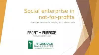 Social enterprise in not-for-profits