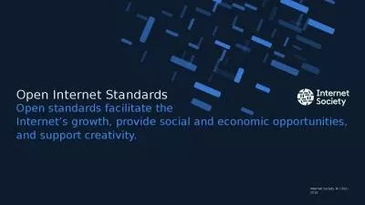 Open Internet Standards