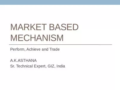 Market based mechanism