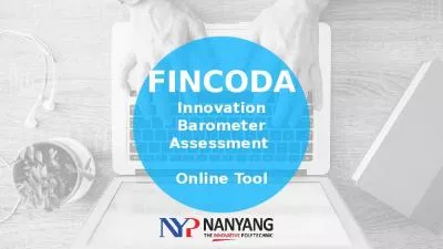 FINCODA Innovation Barometer Assessment  Online Tool