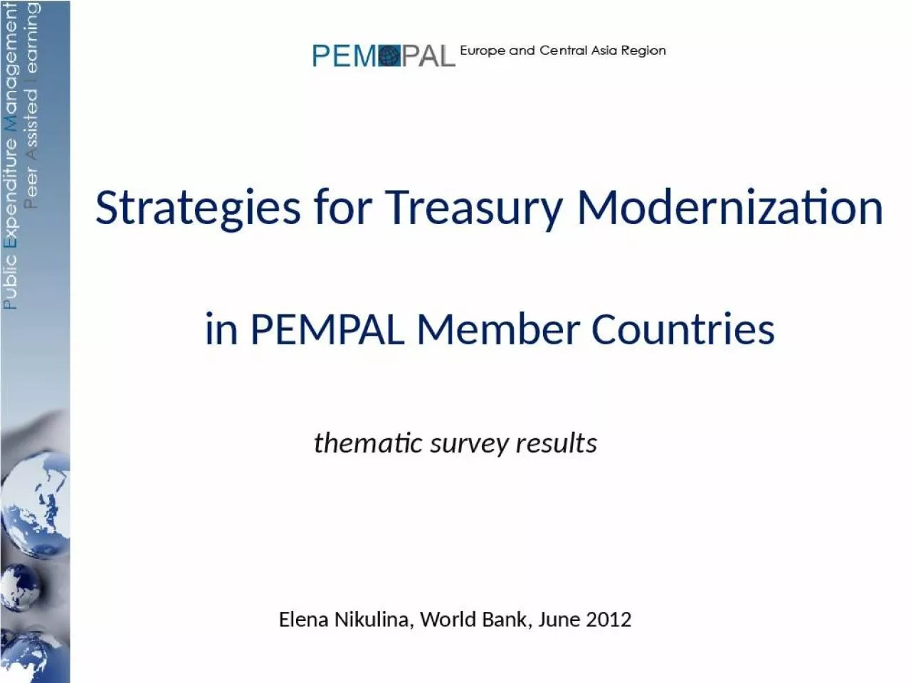 PPT-Strategies for Treasury Modernization in PEMPAL Member Countries