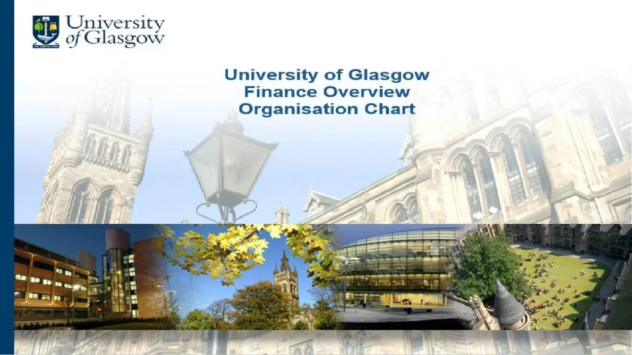 PPT-University of Glasgow Finance Overview Organisation Chart