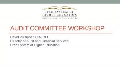 Audit Committee Workshop