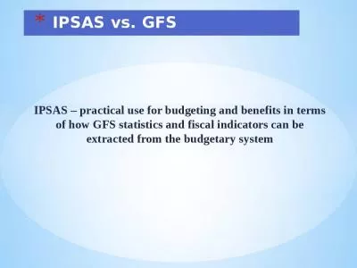 IPSAS vs. GFS