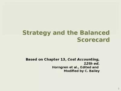 Strategy and the Balanced Scorecard