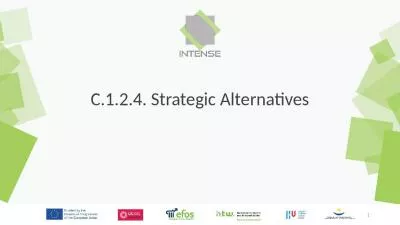 C.1.2.4. Strategic Alternatives