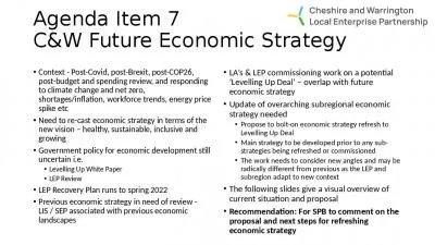 Agenda Item 7 C&W Future Economic Strategy