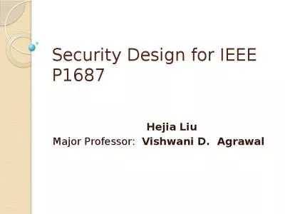 Security Design for IEEE P1687