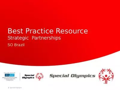 Best Practice Resource Strategic  Partnerships