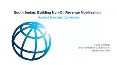 South Sudan: Building Non-Oil Revenue Mobilization