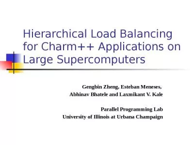 Hierarchical Load Balancing for Charm++ Applications on Large Supercomputers