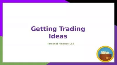 Getting Trading Ideas