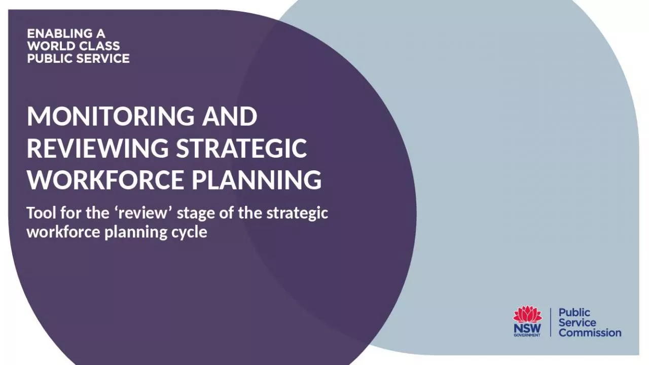 PPT-Monitoring AND REVIEWING STRATEGIC Workforce PLANNING