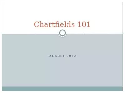 Chartfields 101