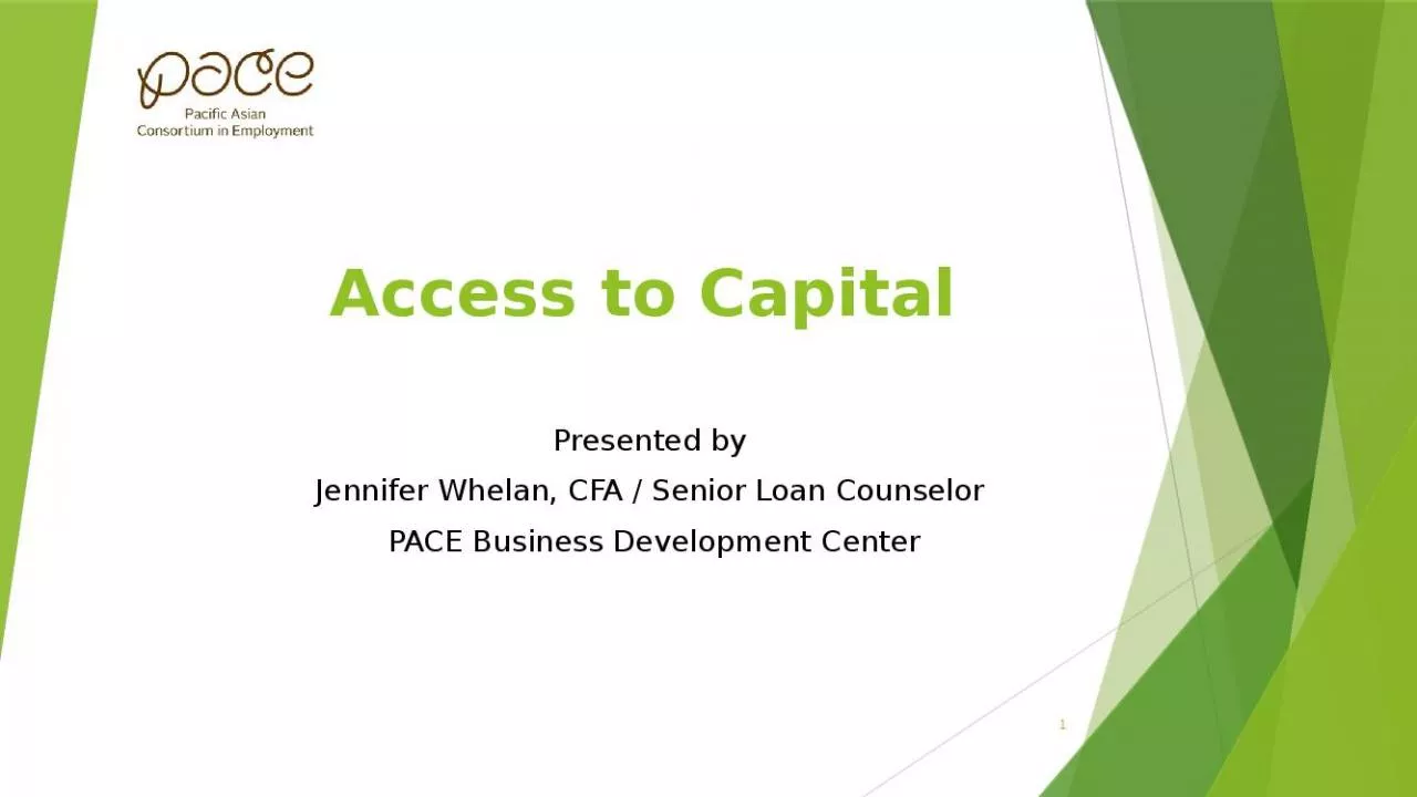 PPT-Access to Capital