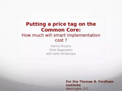 Putting a price tag on the Common Core: How much will smart implementation cost ?