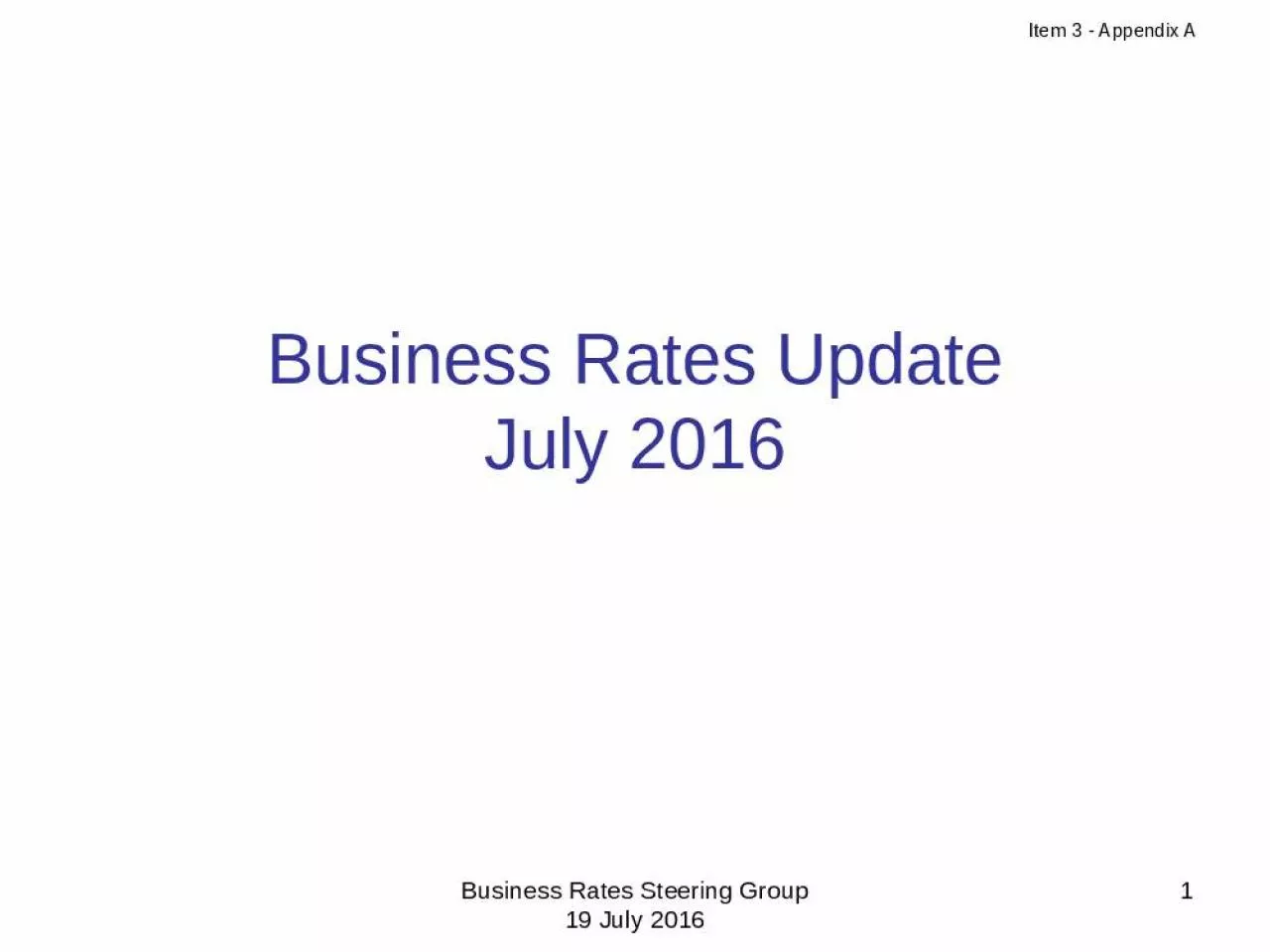 PPT-Business Rates Update July 2016