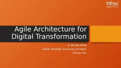 Agile Architecture for Digital Transformation