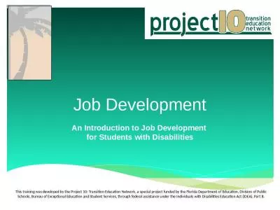 Job Development