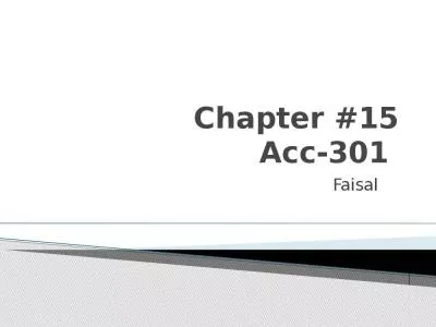 Chapter #15 Acc-301