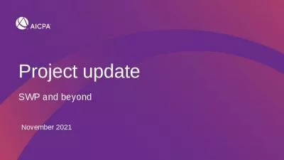 Project update SWP and beyond