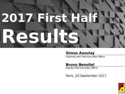 2017 First Half Results