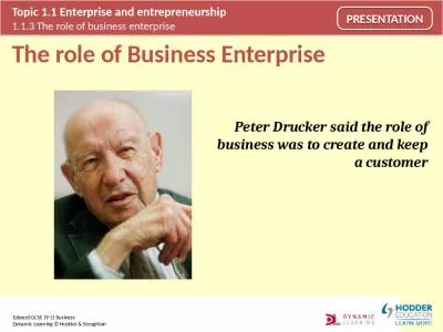 The role of Business Enterprise