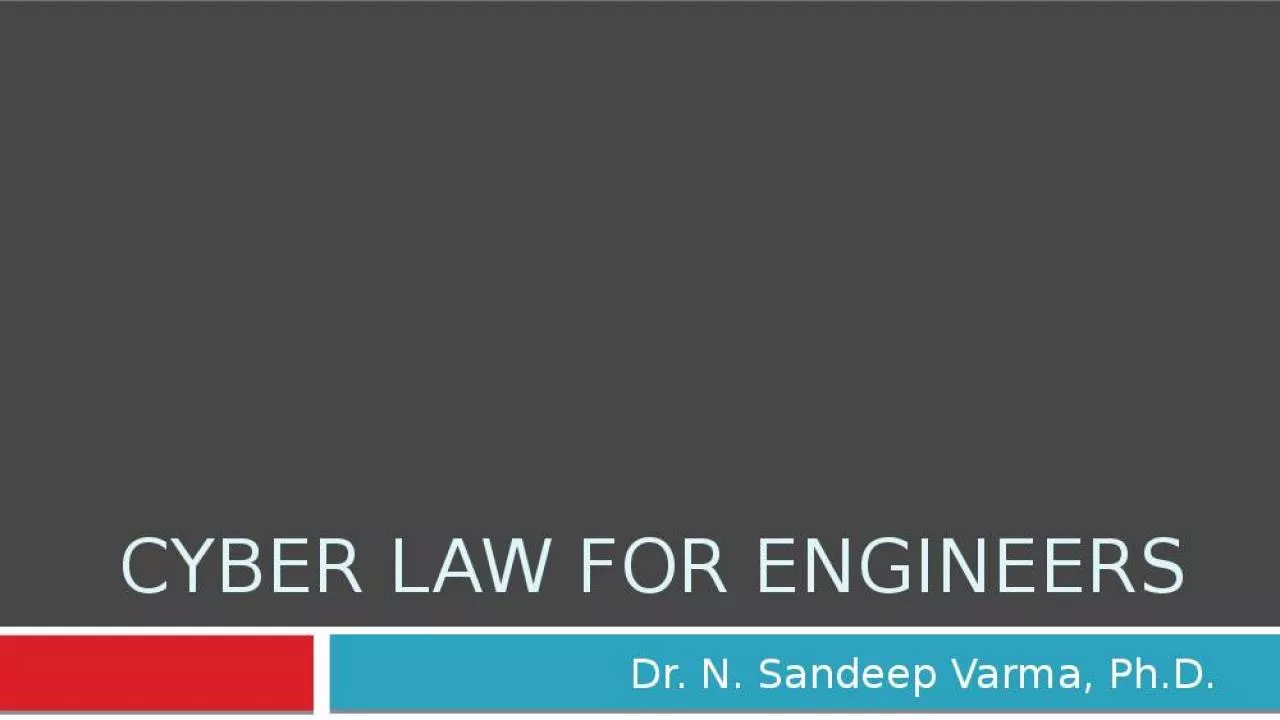 PPT-Cyber law for engineers