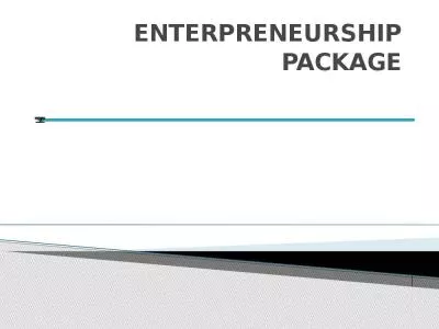 ENTERPRENEURSHIP PACKAGE