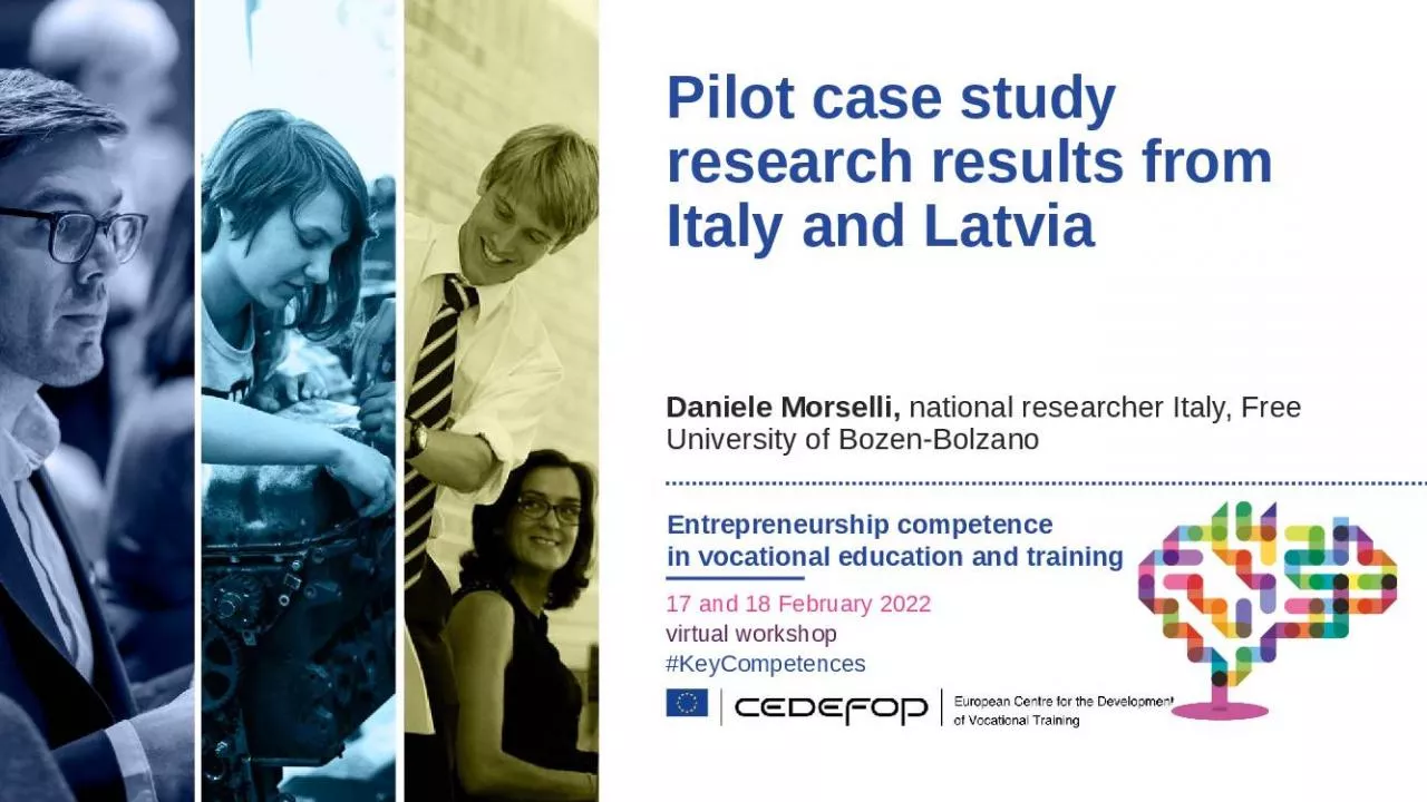 PPT-Pilot case study research results from Italy and Latvia