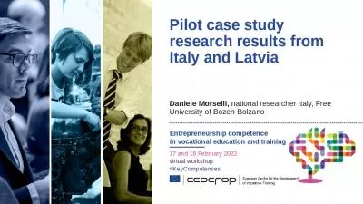 Pilot case study research results from Italy and Latvia