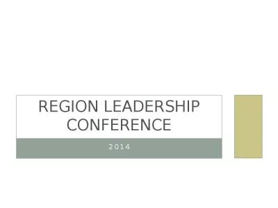 Region Leadership Conference