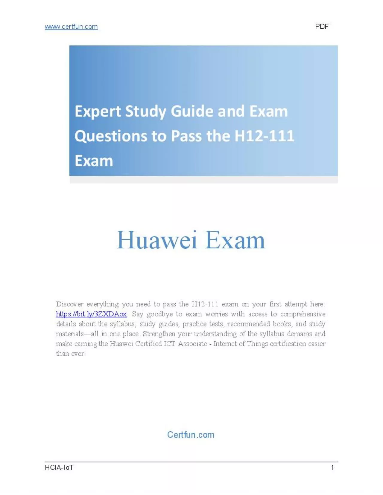 PDF-H12-111 Exam: Expert Guide and Questions