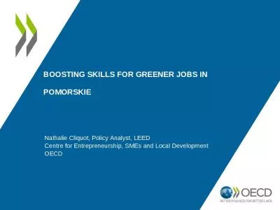 Boosting SKILLS for GREENER JOBS in POMORSKIE