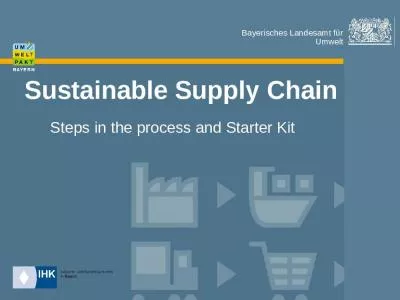 Sustainable Supply Chain