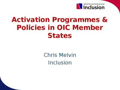 Activation Programmes & Policies in OIC Member States