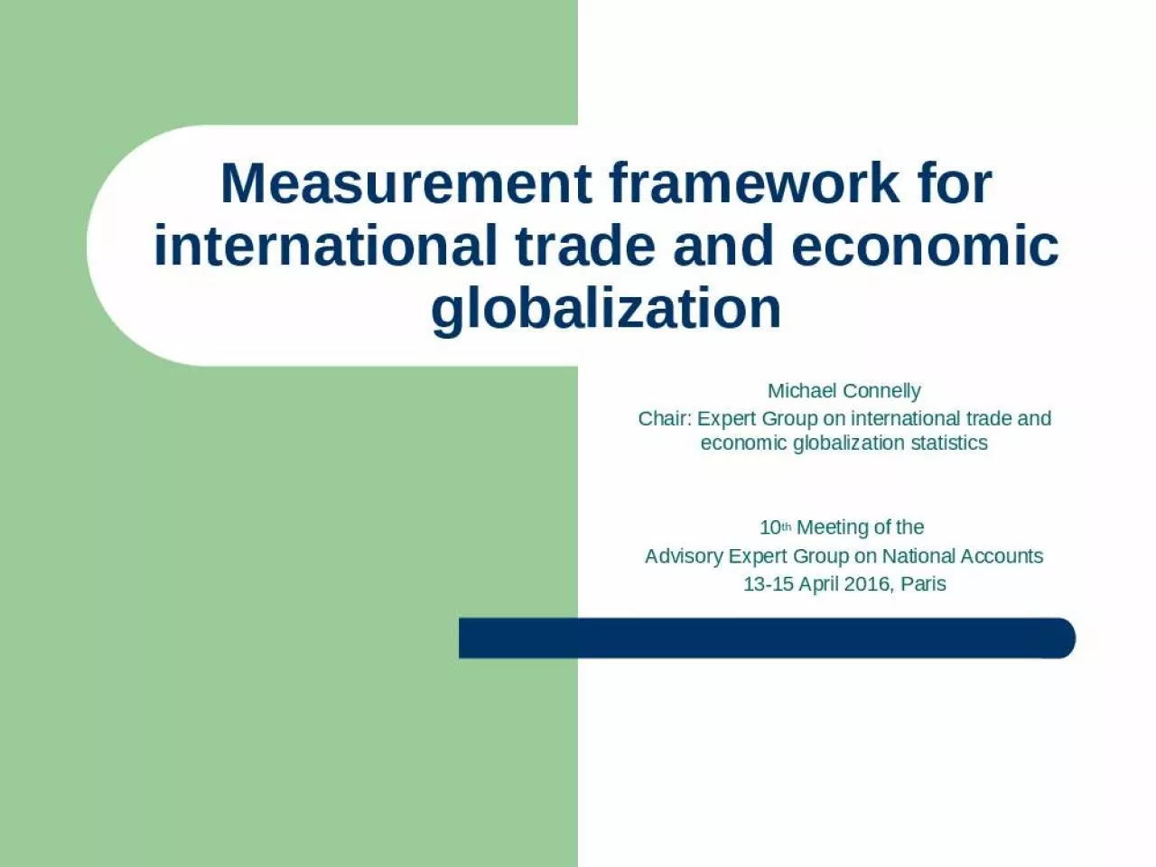 PPT-Measurement framework for international trade and economic globalization